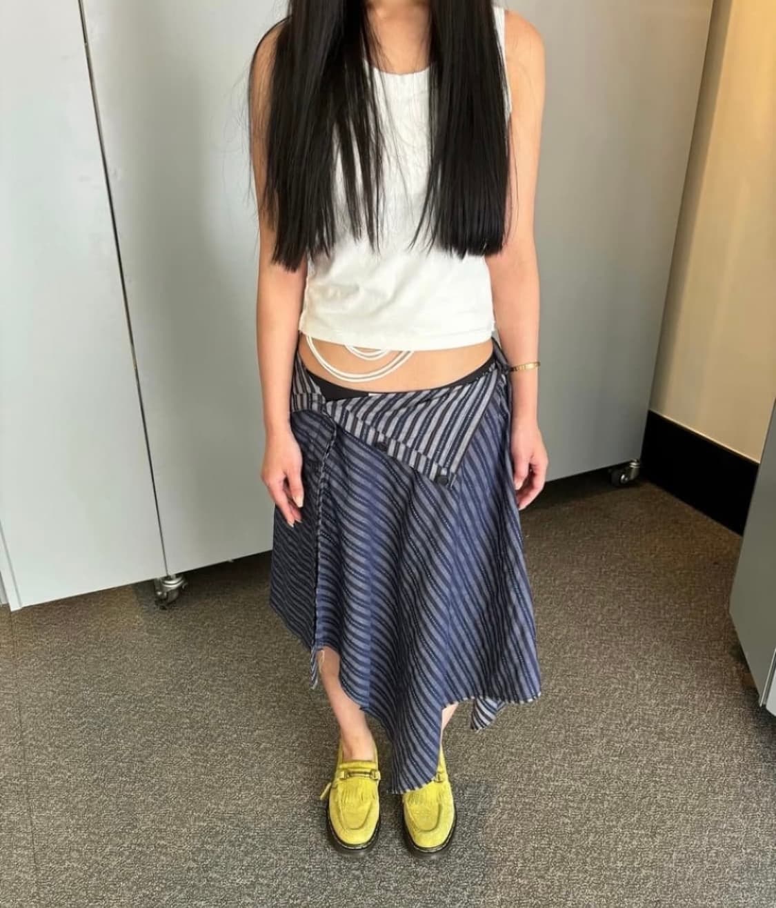 0tape 슬리브리스 나시 화이트 상품이미지3