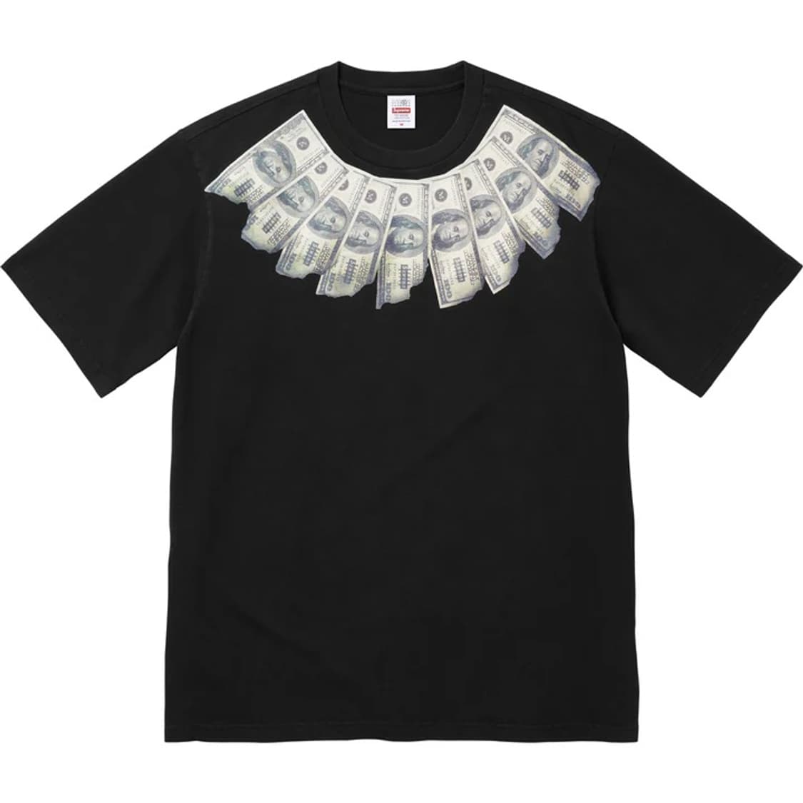슈프림 x MM6 메종 마르지엘라 머니 숏슬리브 탑 블랙 - 26SS 상품이미지1