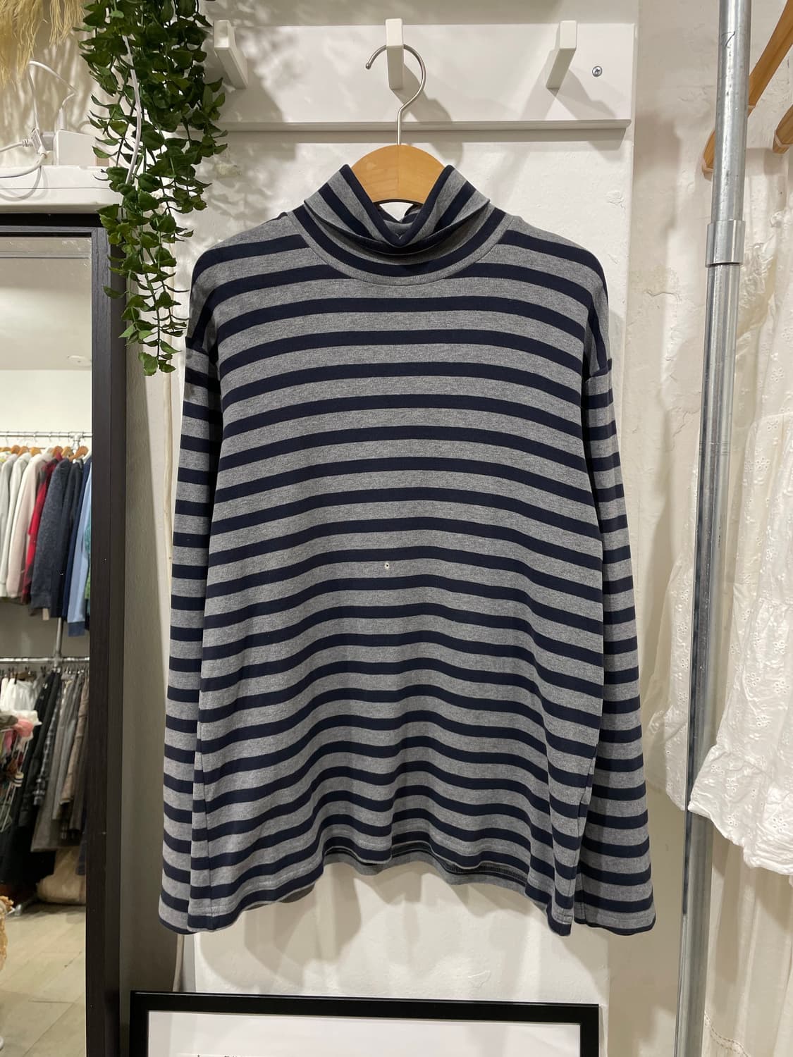stripe long sleeve + button ops set 상품이미지9