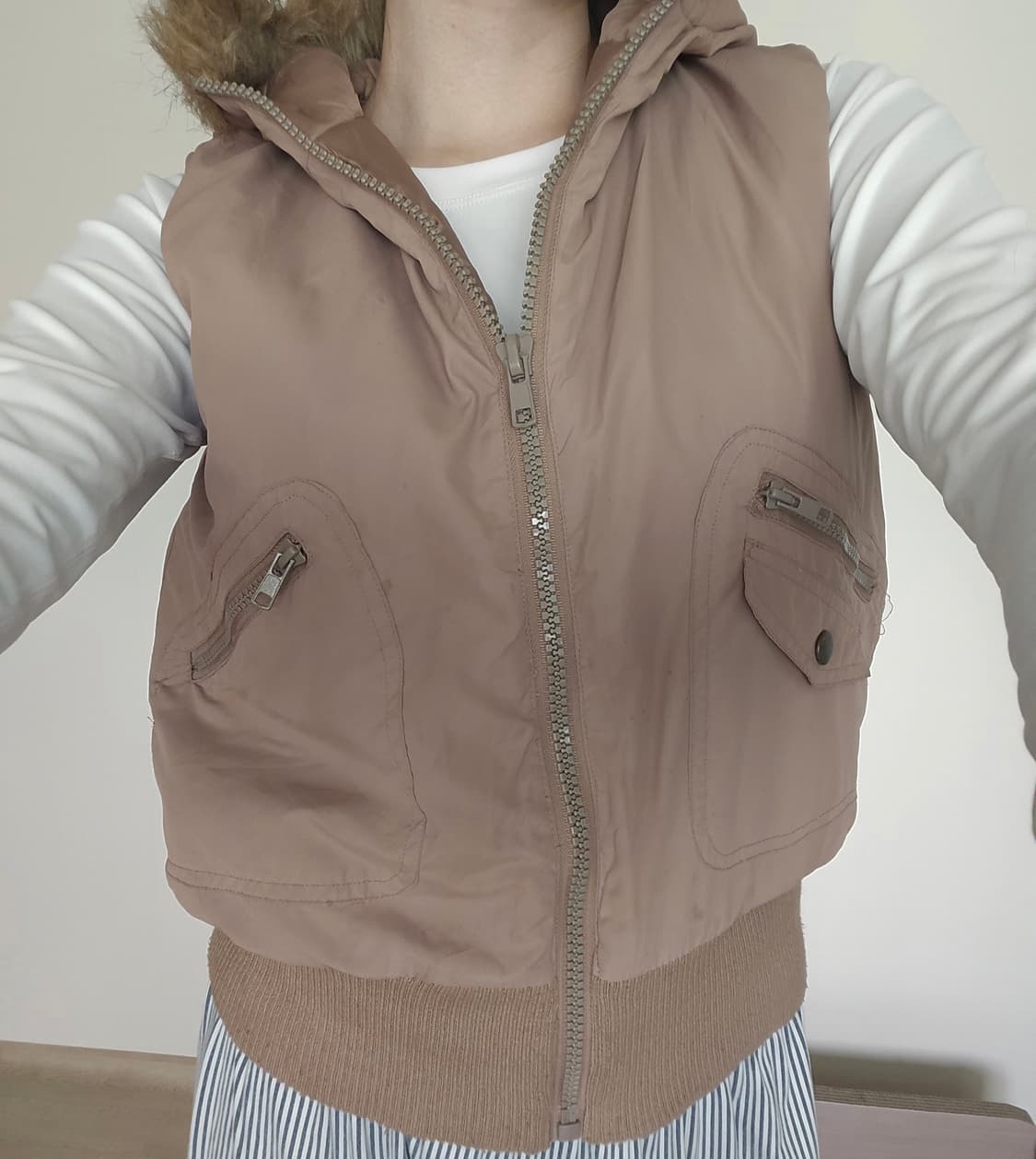 패딩 퍼 조끼 상품이미지4