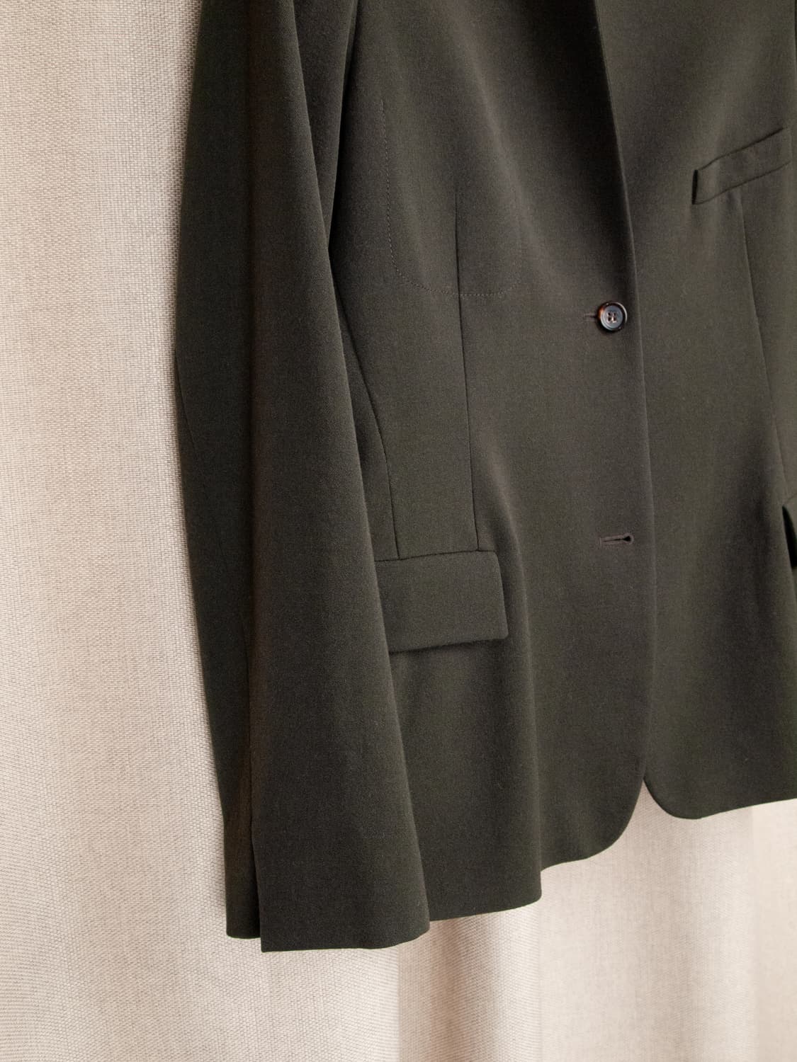 Virgin Wool Collarless Jacket 상품이미지4