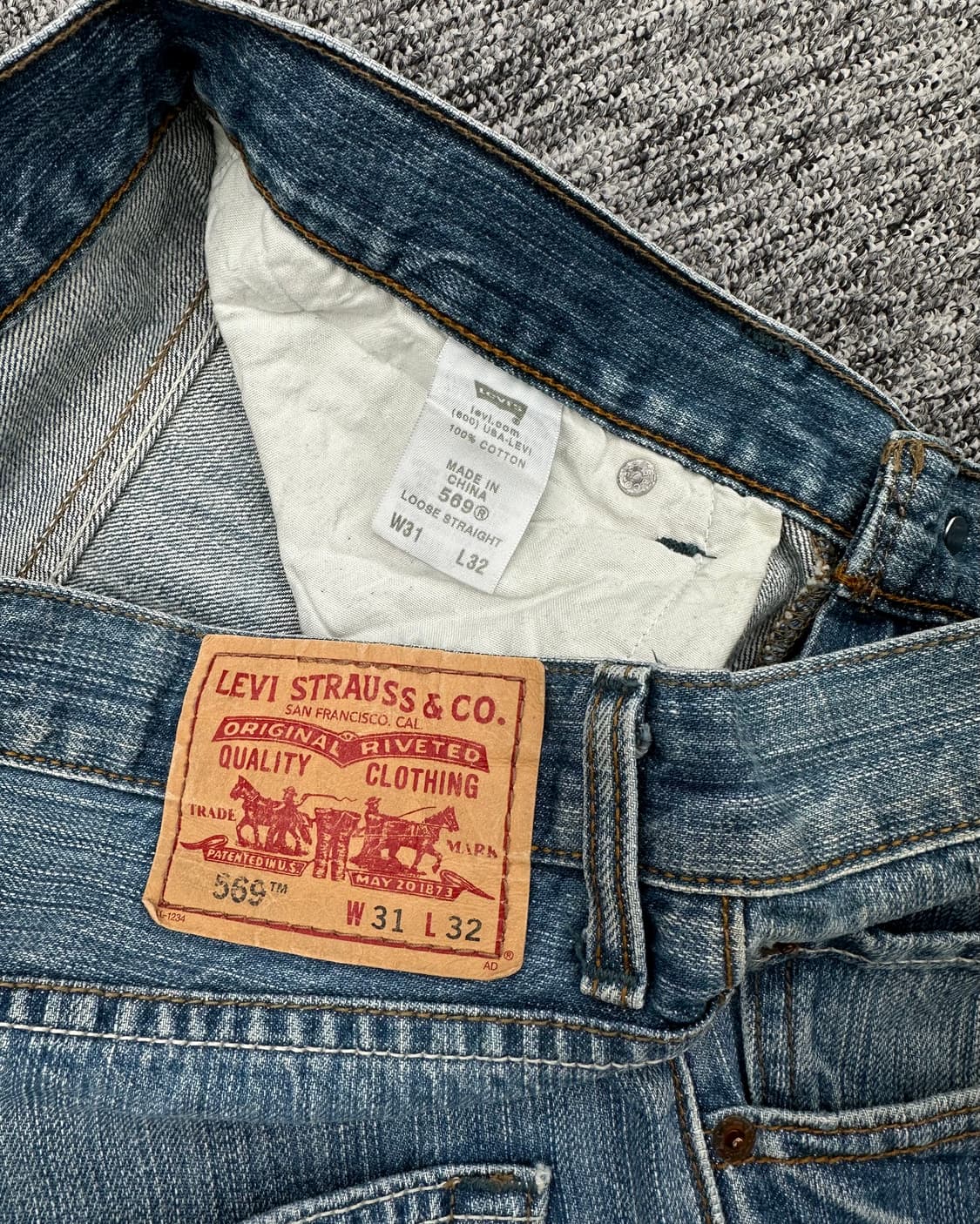 (허단40)00'S 리바이스 569 와이드팬츠-M1255 상품이미지4