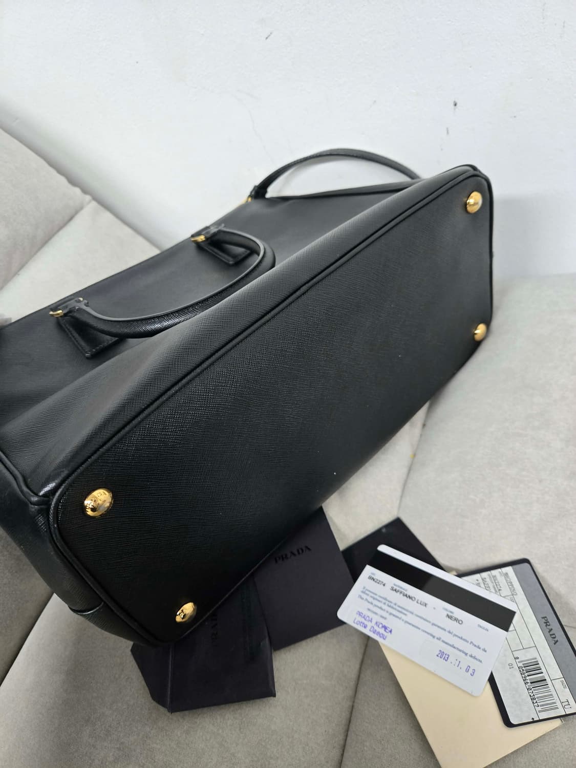 [보증서 정품] 프라다 사피아노 토트 숄더백 상품이미지4