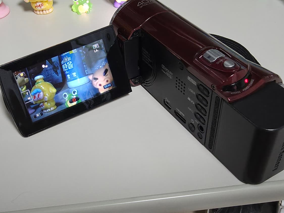 JVC 에버리오 GZ-HM670 레드 빈티지 디지털캠코더 상품이미지3