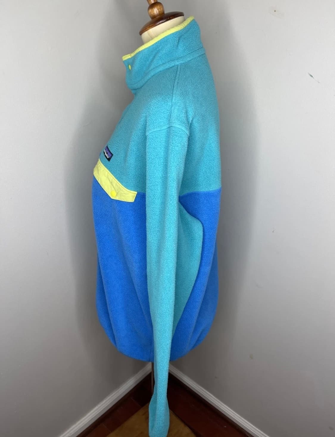 파타고니아 신칠라 스냅티 L / 민트 블루 네온 배색 (남성 95-100 상품이미지2