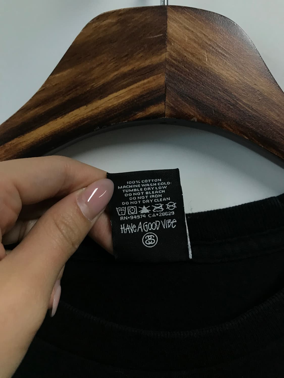 스투시 라스타 닷 블랙 반팔 티셔츠 상품이미지8