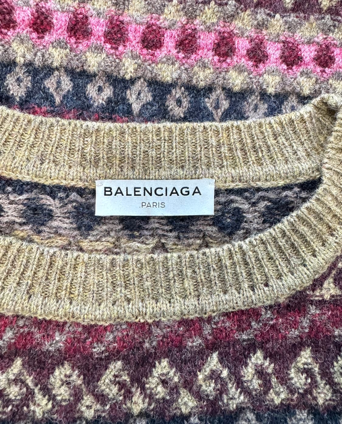 BALENCIAGA 발렌시아가 디스트로이드 페어아일 버진울 오버사이즈 스 상품이미지6