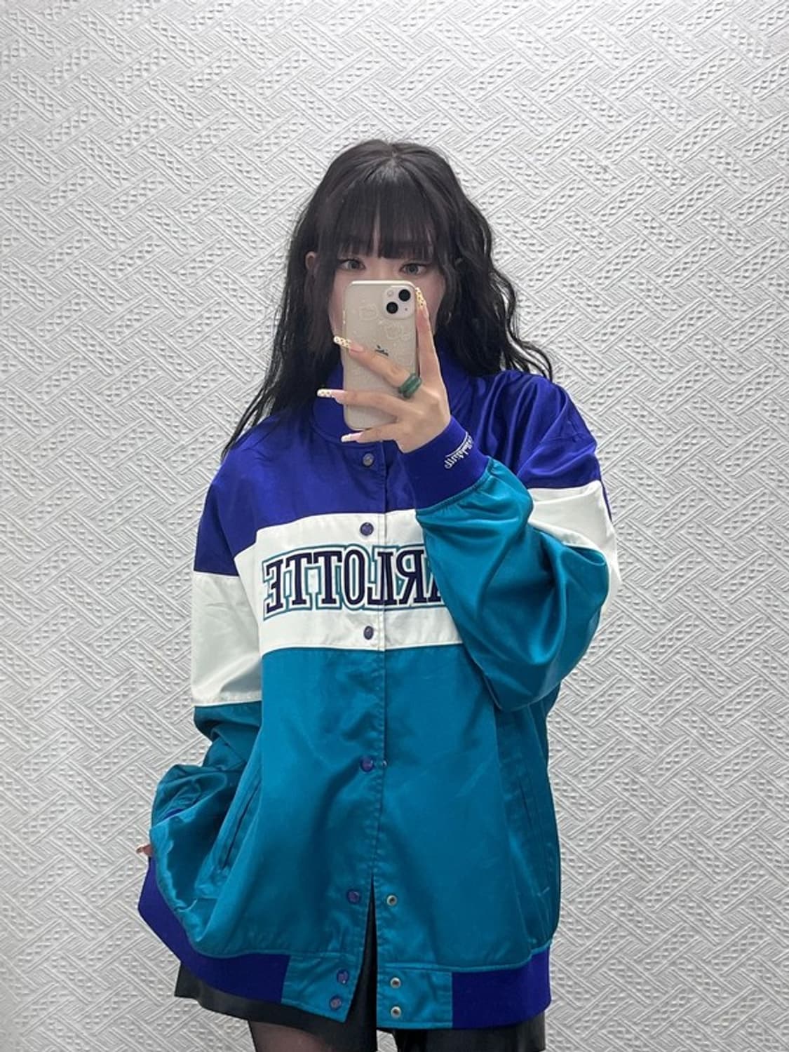 미첼앤네스 올드스쿨 레트로 키치 샬럿호네츠 바시티 자켓 XL C09969 상품이미지2