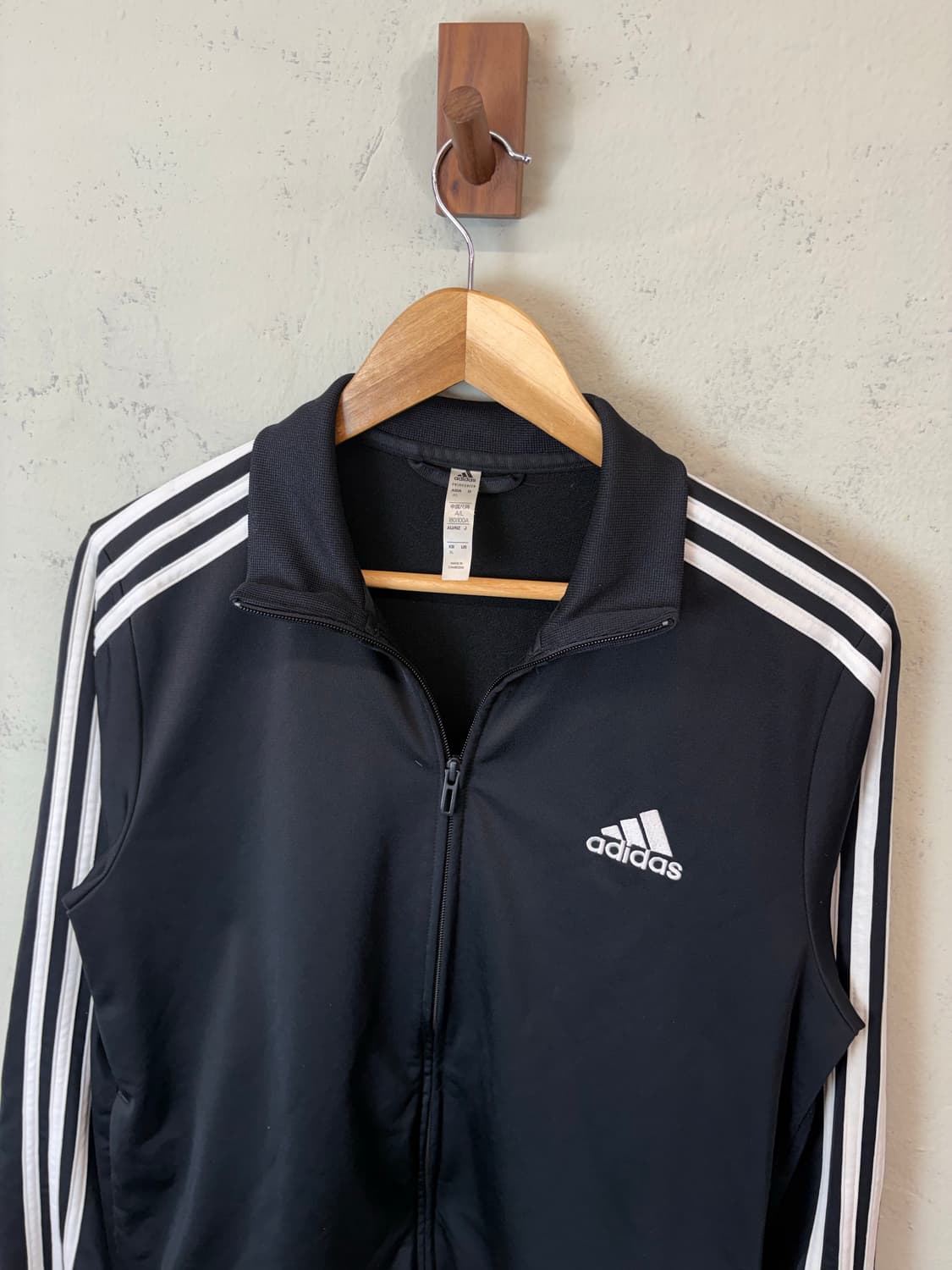 아디다스 기본 삼선 트랙탑 져지 블랙 상품이미지4