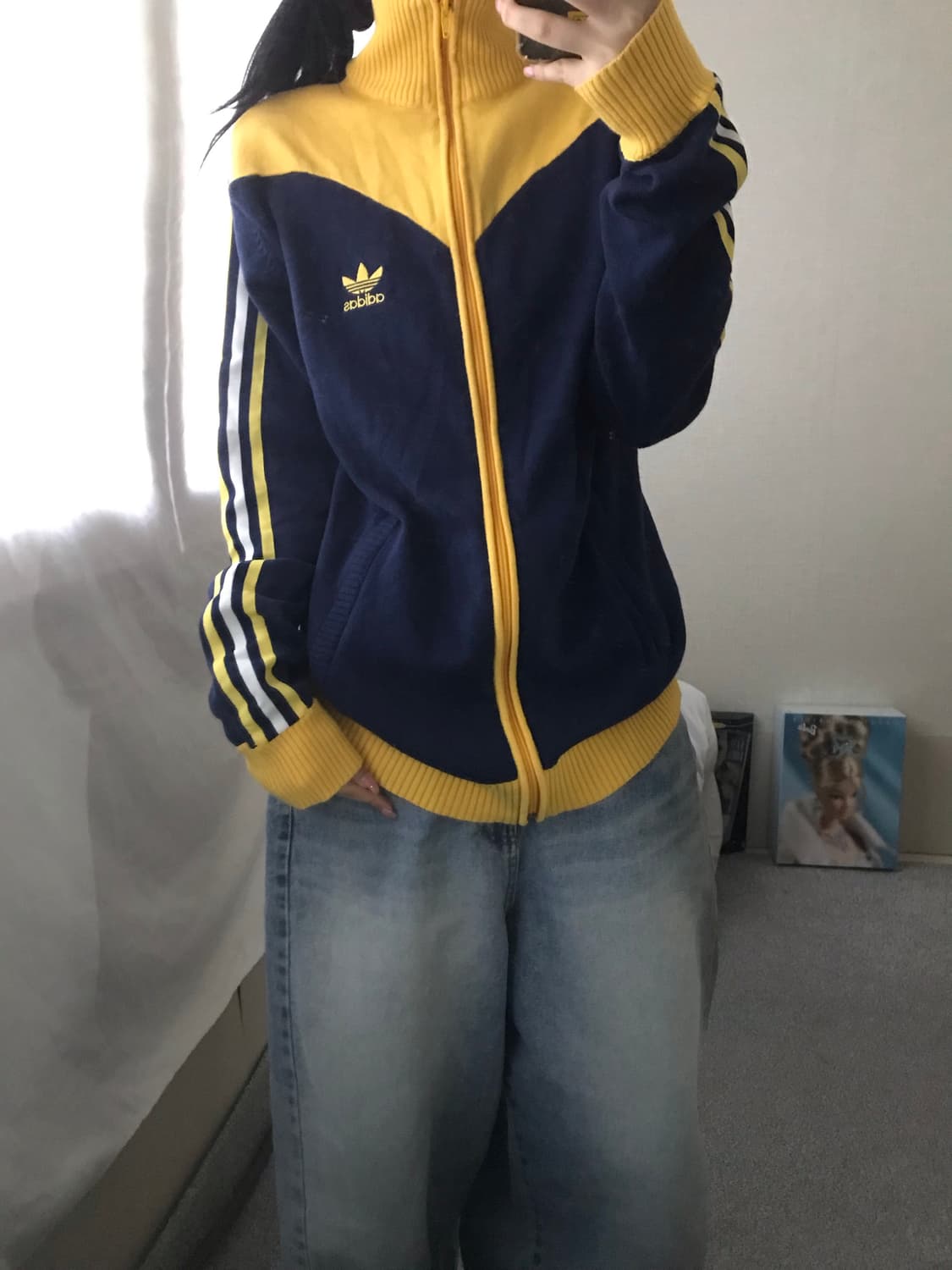 아디다스 00s 네이비 니트집업 상품이미지2