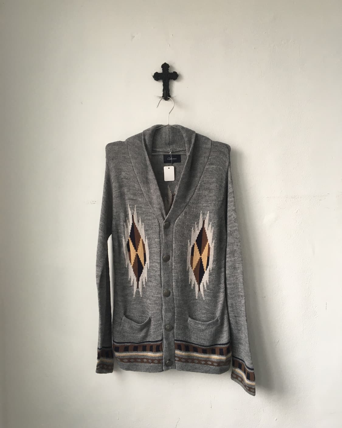 Navaho pattern knit cardigan 상품이미지2