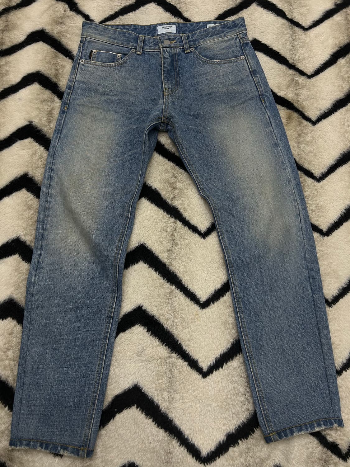 [M]에스피오나지x데님인디고마스터 슬림 스트레이트핏 데님  상품이미지3