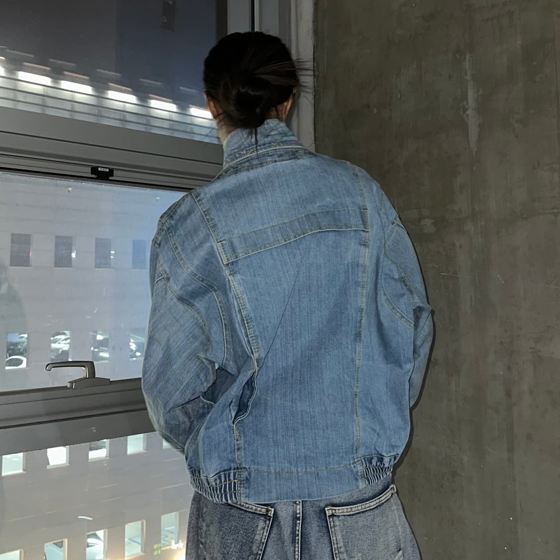 90’s unique vintage denim jacket 상품이미지3