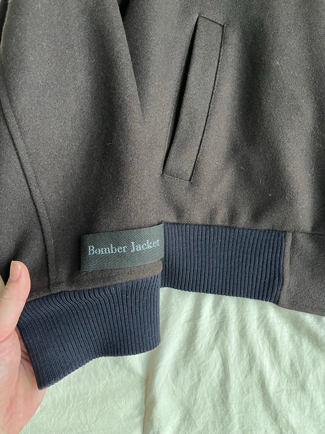 Wim Neels 아카이브 울 봄버 자켓 상품이미지6