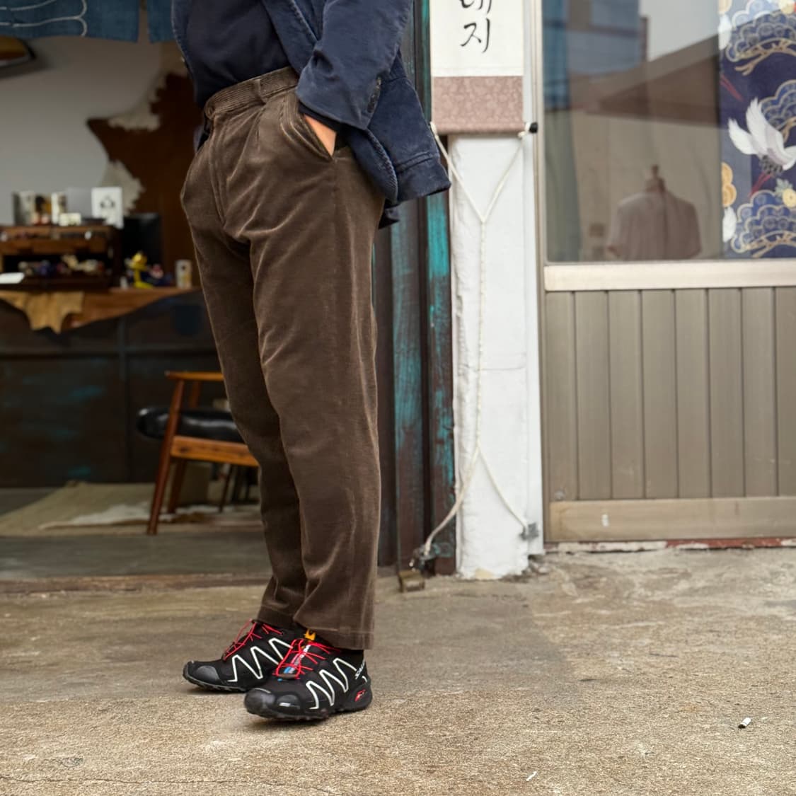 엘로드 골프 투턱 코듀로이 팬츠 32-33 상품이미지8