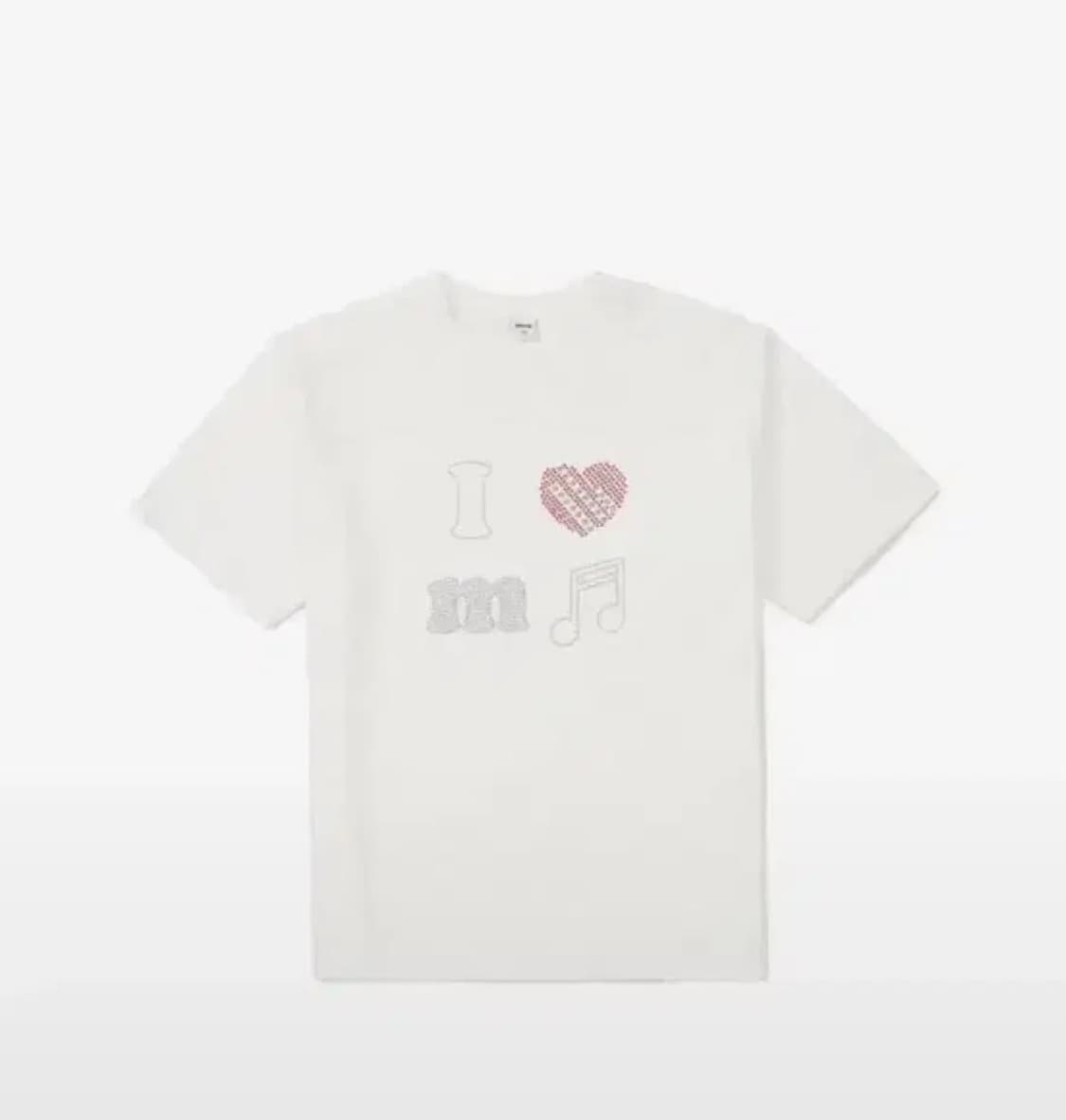 새상품) mmlg 핫픽스 Love mm 티셔츠 xs 상품이미지1