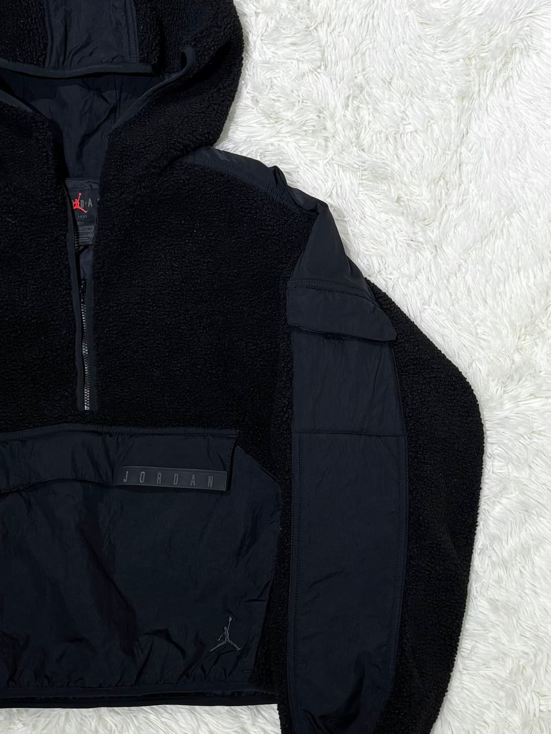 에어조던 블랙 후리스 반집업 상품이미지6