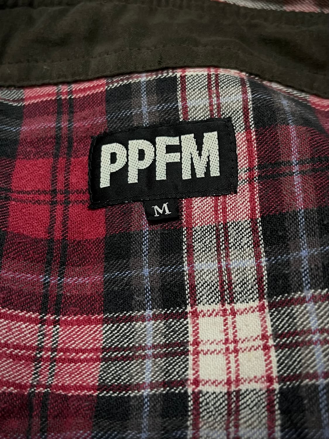 PPFM 그런지 디테일 체크 셔츠 상품이미지5