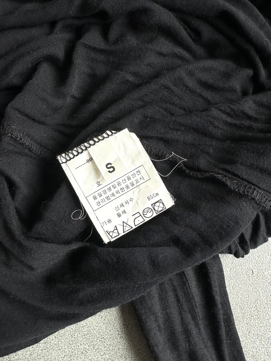 닐바렛 레이어드 세컨스킨 블랙 롱슬리브 상품이미지6