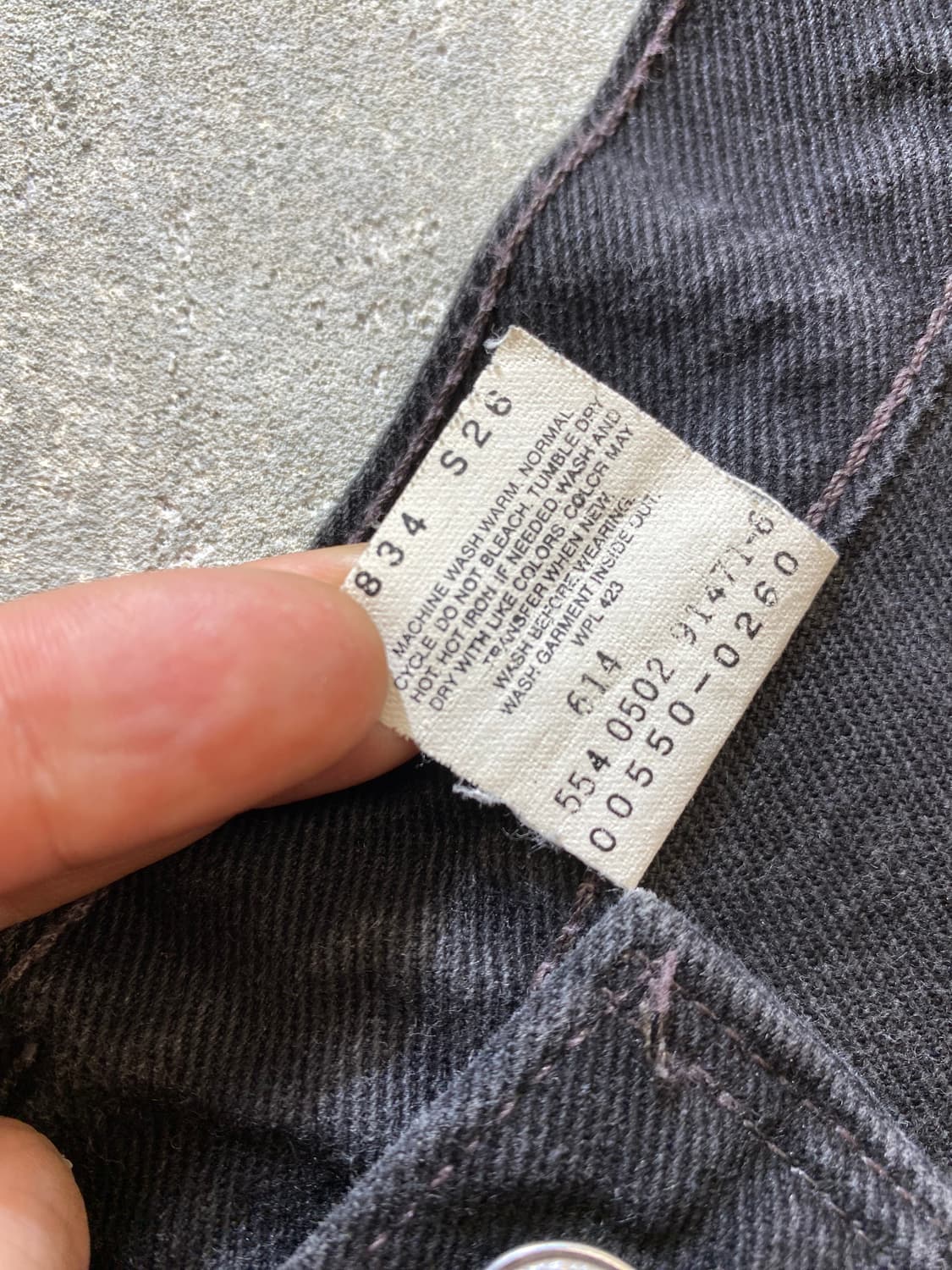 [36-37] 00s Levi's 550 리바이스 블랙 데님 쇼츠 상품이미지9