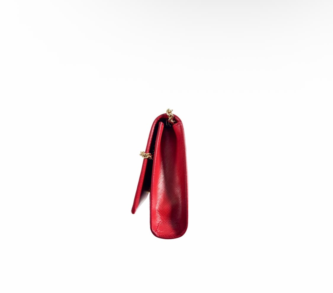 페레가모 여성 지니 바라 보우 체인 숄더 크로스백 레드 22 B558 상품이미지2