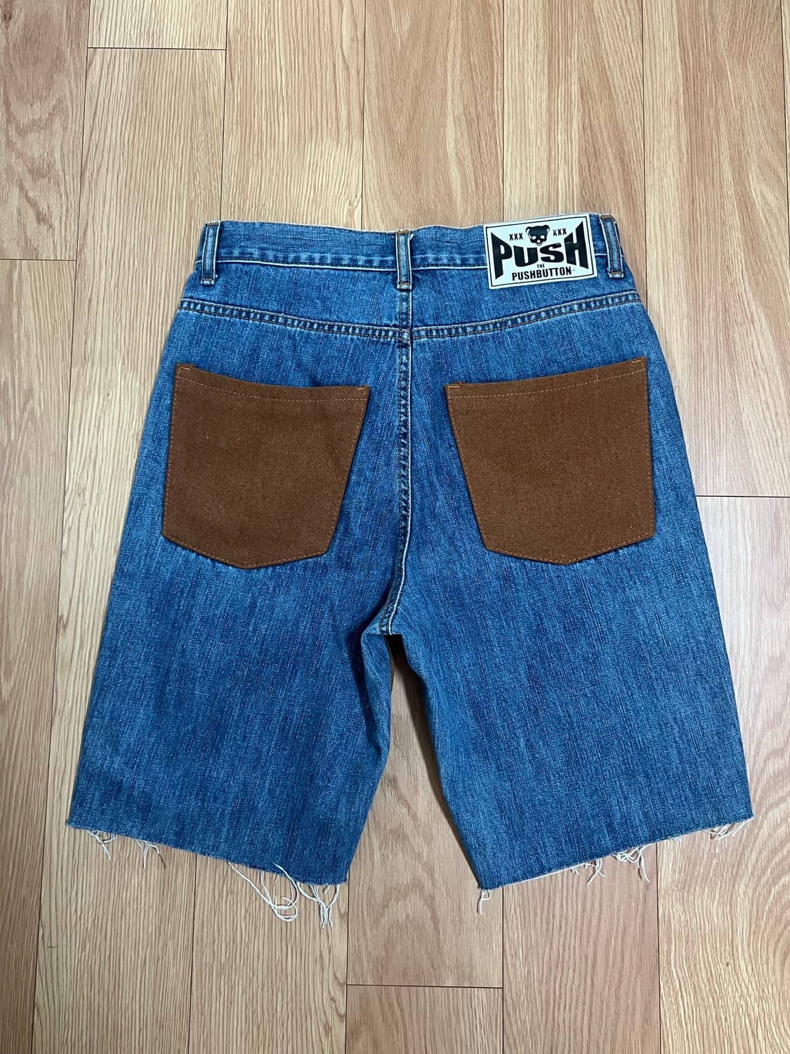 푸시버튼 패치드 데님팬츠(리폼) 상품이미지2