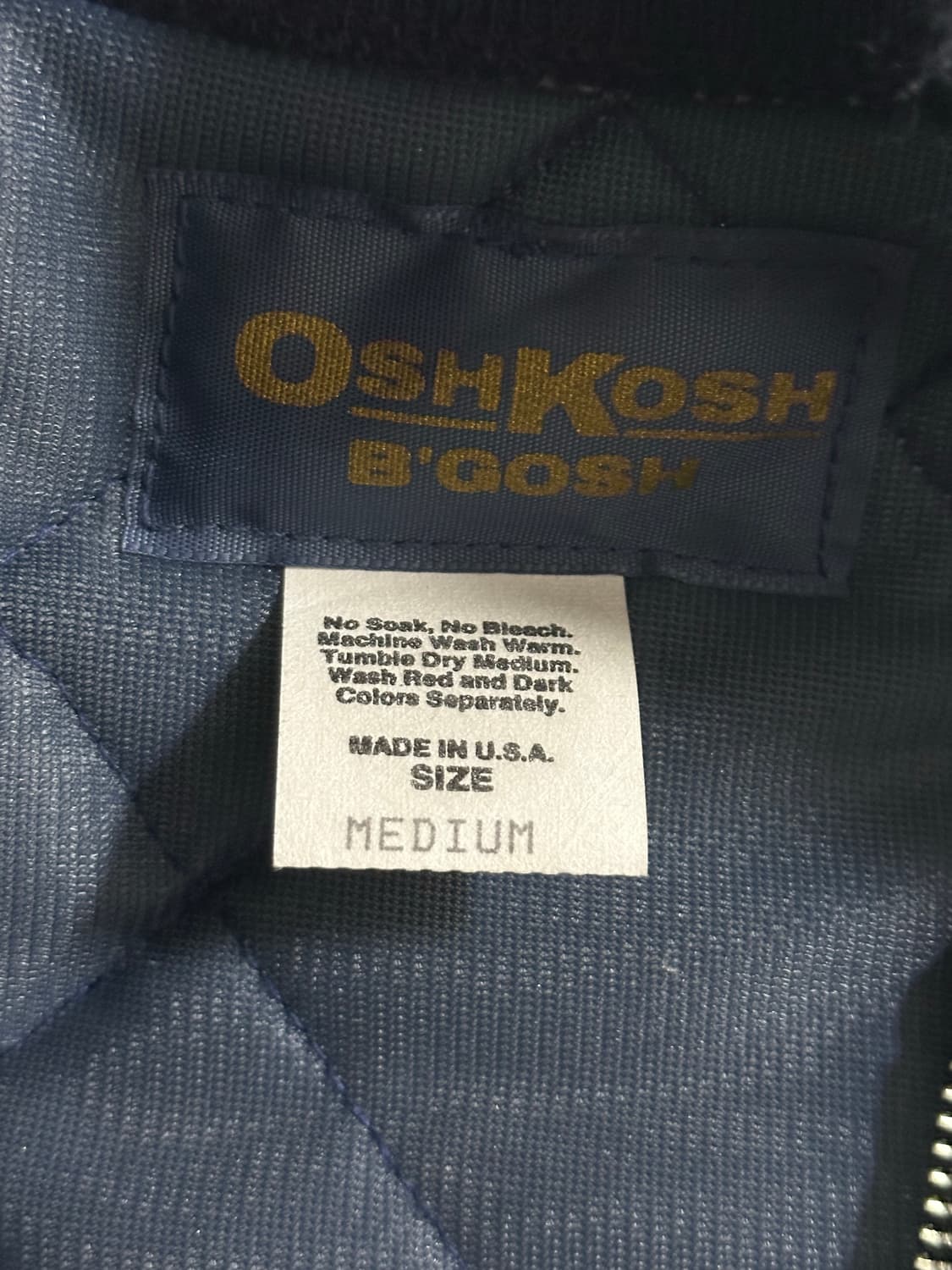80s USA OshKosh  퀄팅 베스트 상품이미지4