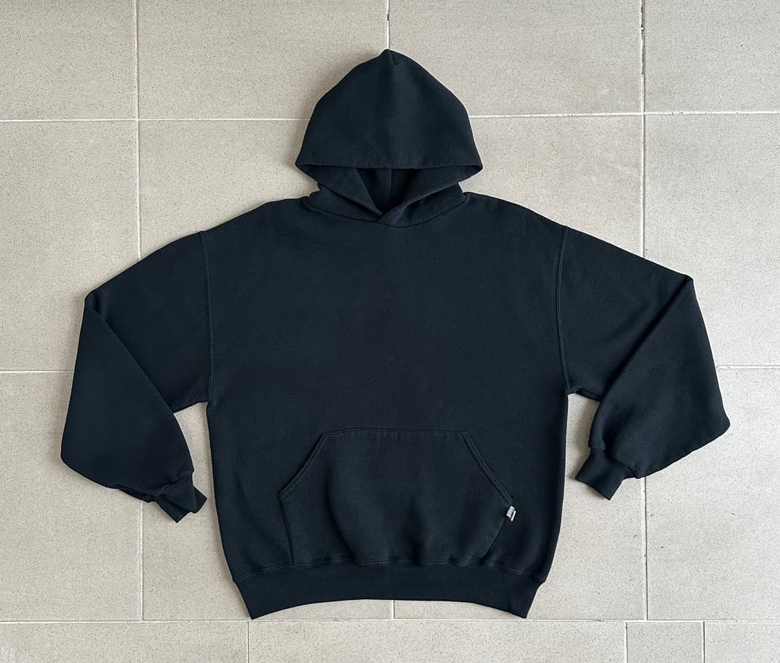 90s 빈티지 러셀 후드 블랙 L 상품이미지1