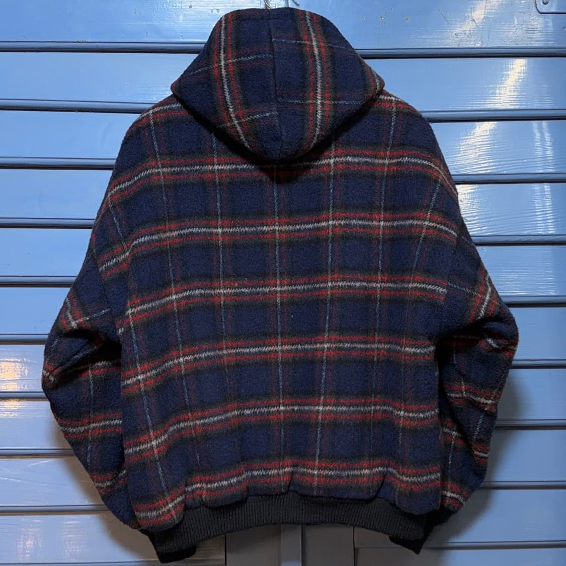 Melton USA 체크 퍼 후드자켓 상품이미지5