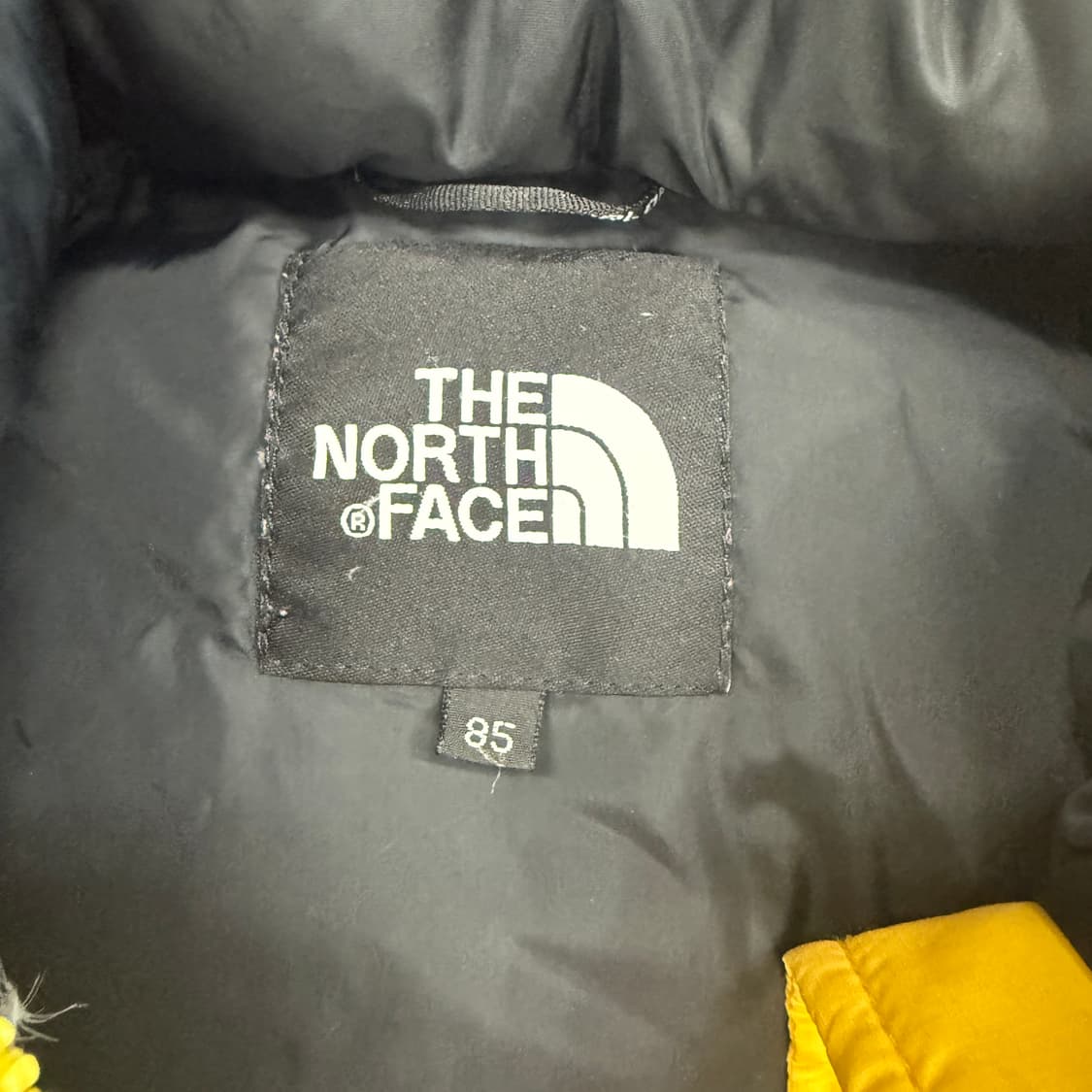 (S)노스페이스 Northface 눕시700 패딩 다운자켓(옐로우) 상품이미지2