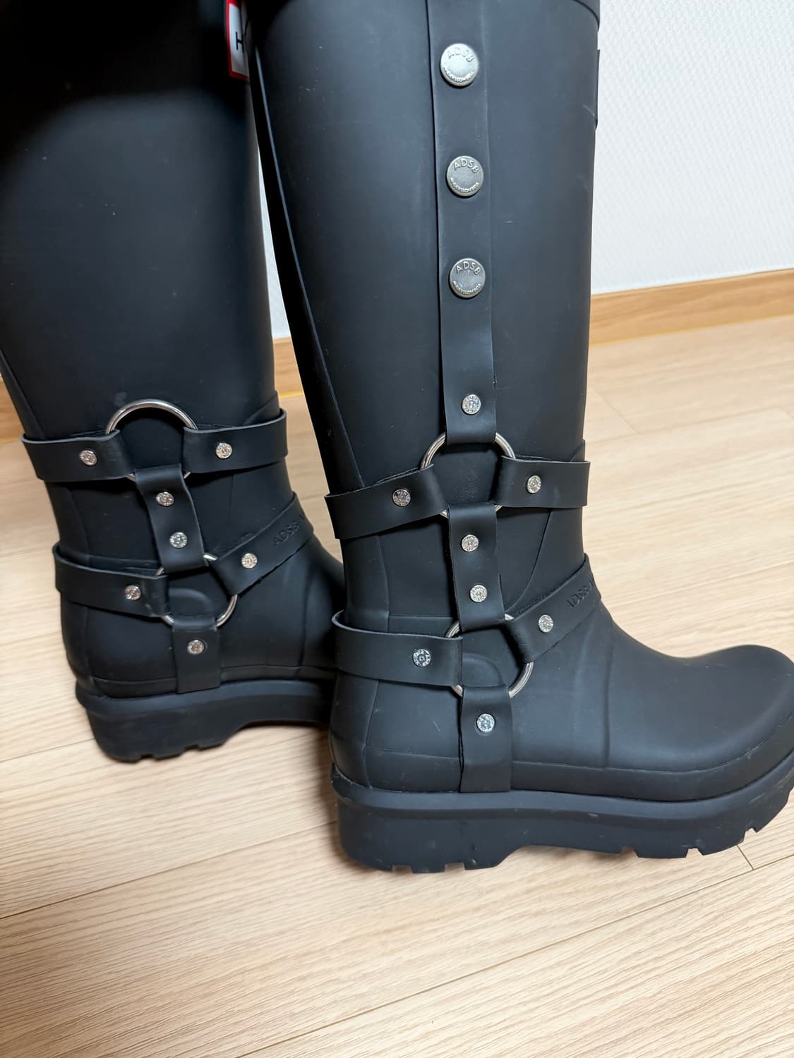 앤더슨벨 X 헌터(hunter) 오리지날 2.0 톨 레인부츠 블랙 240 상품이미지4