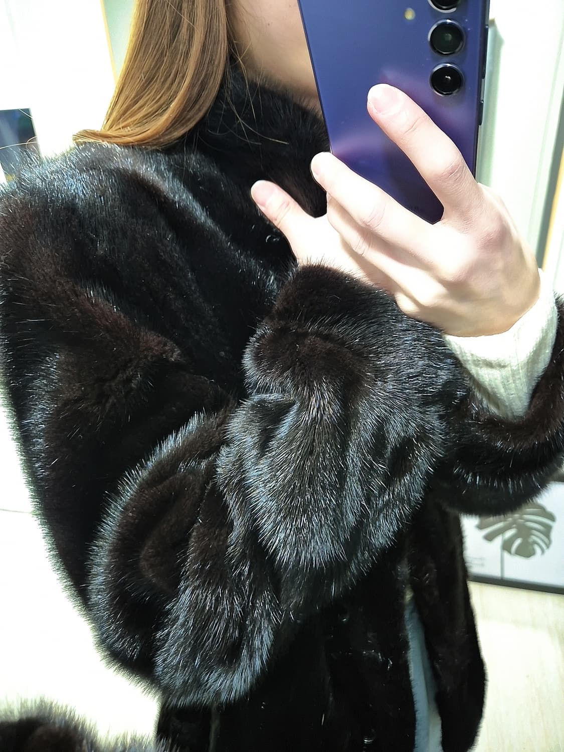 블랙밍크퍼.Mink Fur.Vintage 상품이미지10