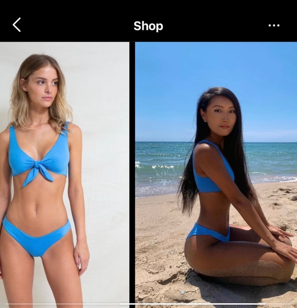 Lia swimwear 세트 스카이블루 S 상품이미지1