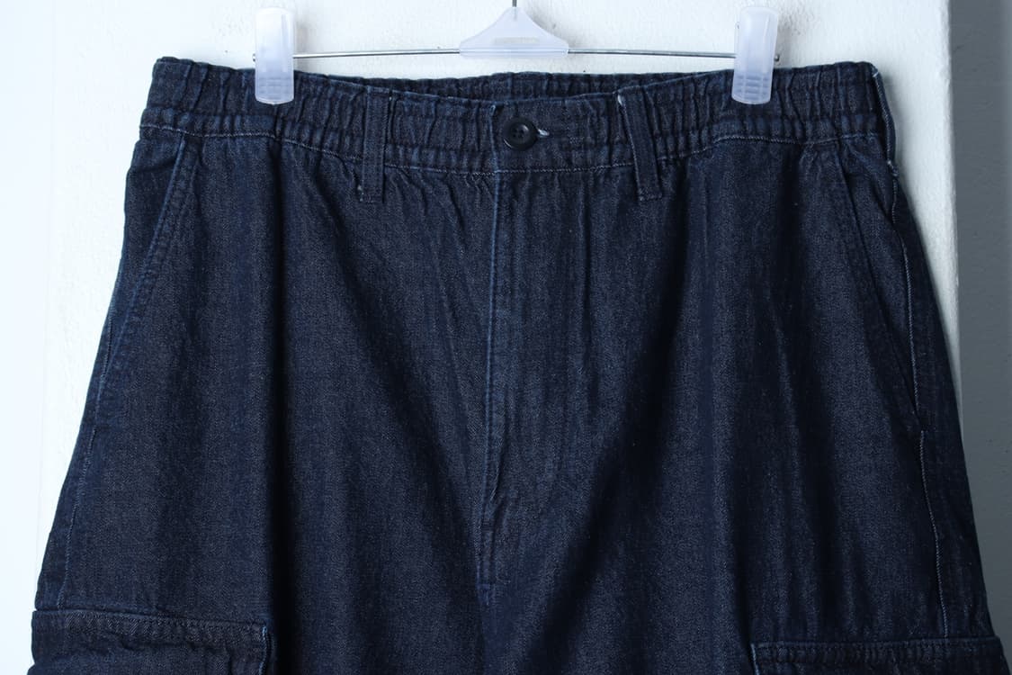 (M-L) 청바지 데님 카고 밴딩 블루 아메카지-P10174 상품이미지3