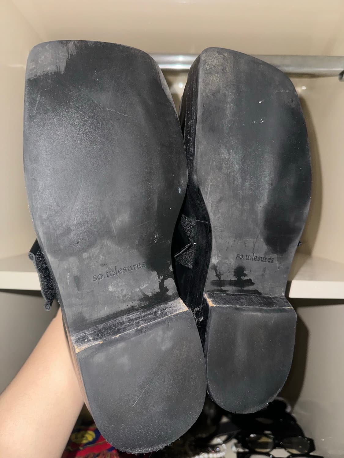 쏘유레슈어 스퀘어 더비 270 블랙 상품이미지2