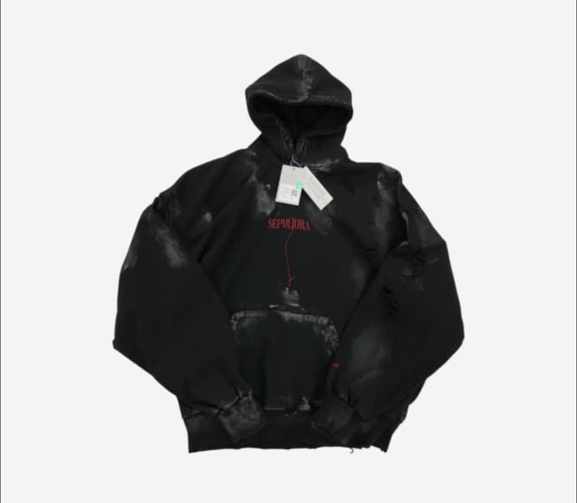 언더마이카 세풀투라 데미지 워시드 후드티 판매 상품이미지1