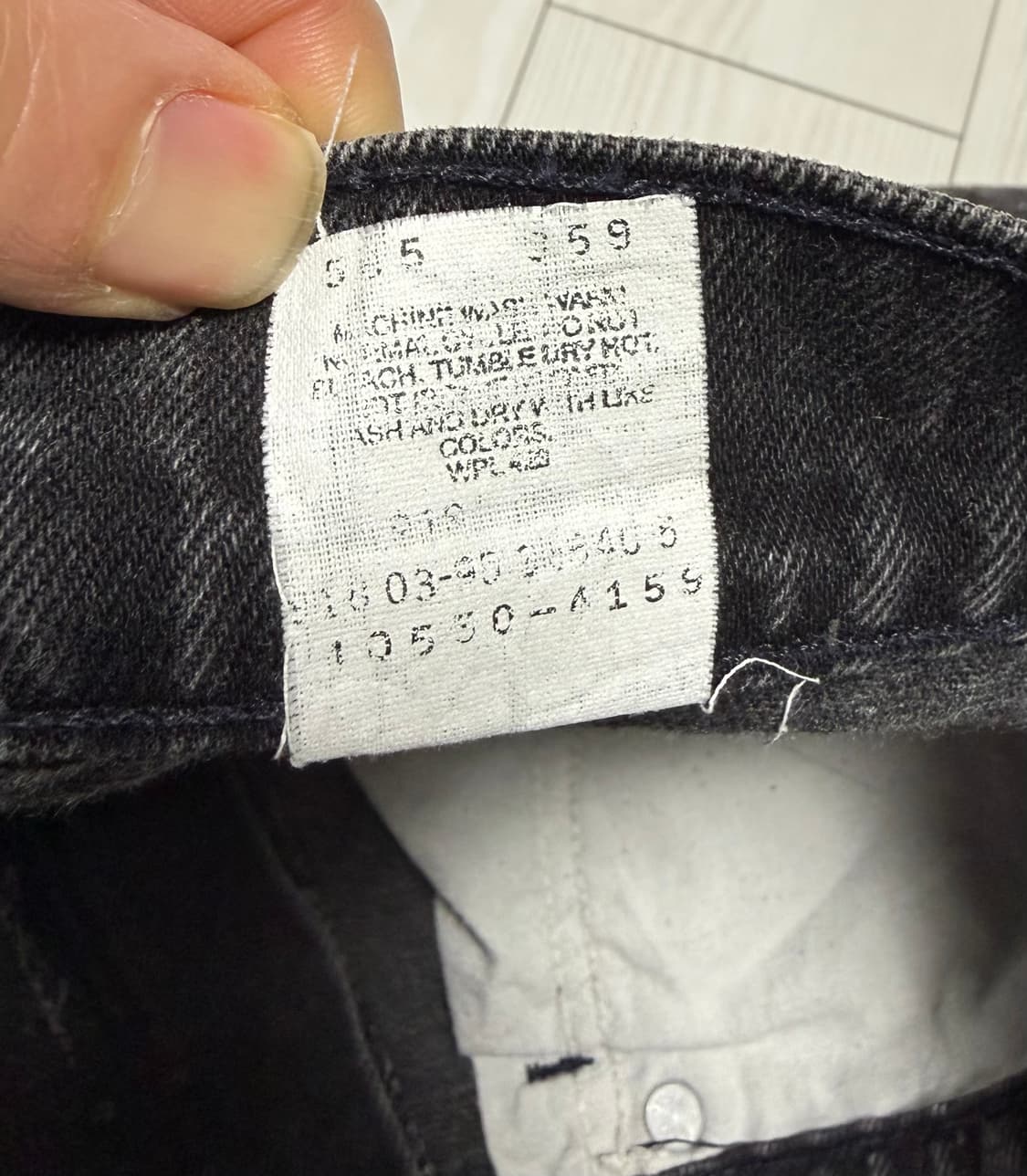 90s 리바이스 550 블랙 데님 팬츠 31x30 상품이미지6