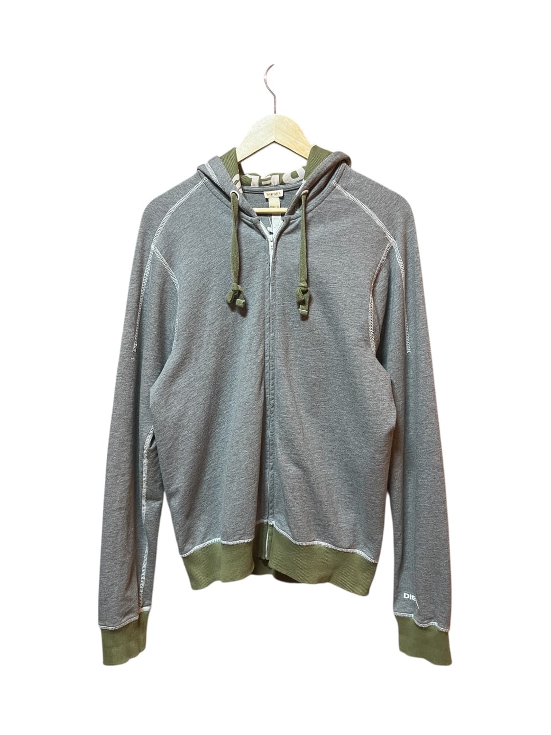 Diesel Contrast Trim Zip-Up Hoodie 상품이미지1