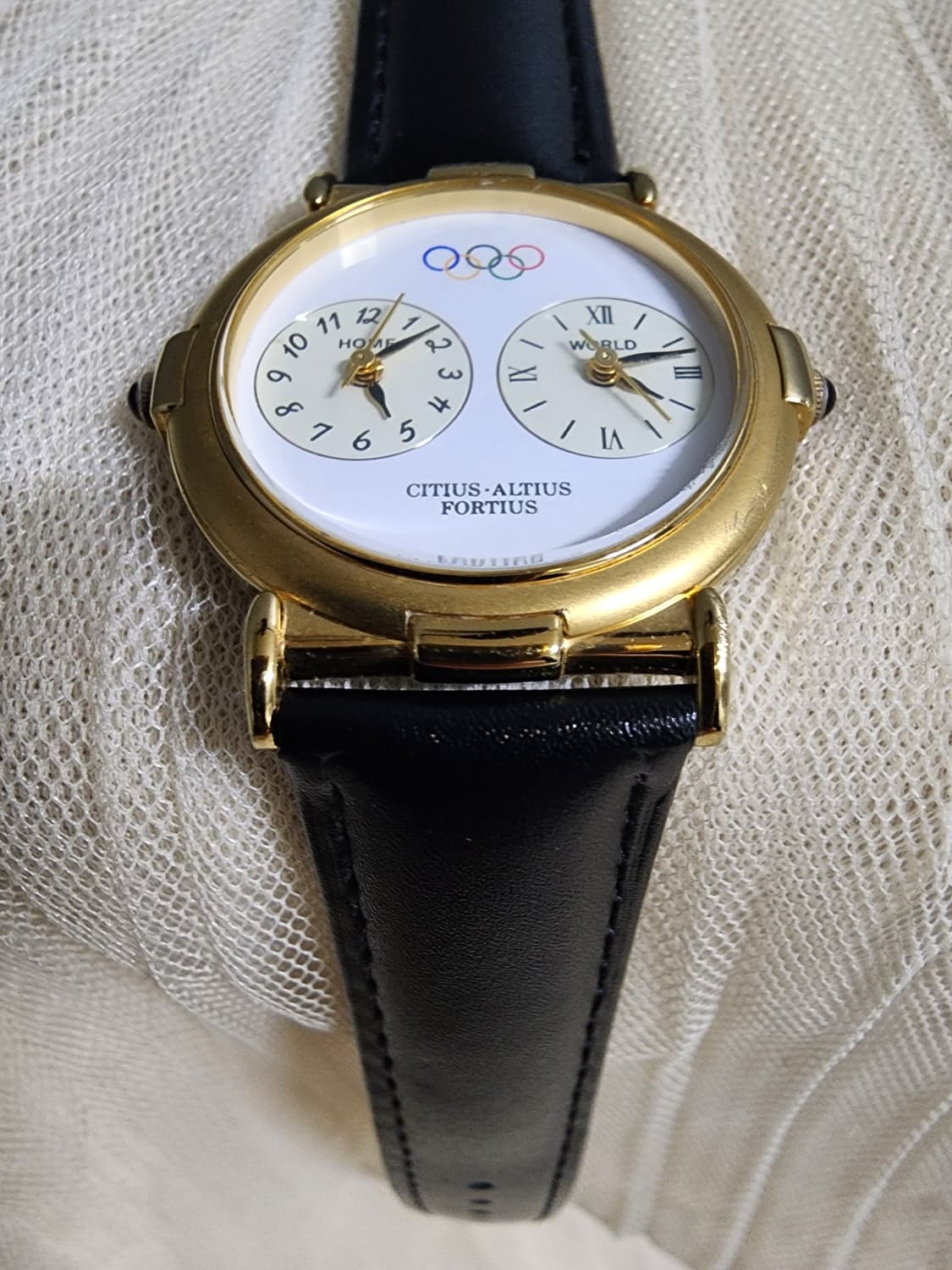 올림픽 기념 골드 듀얼타임 쿼츠 시계 상품이미지7