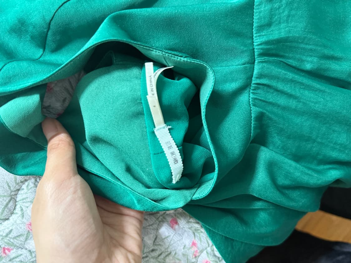 그린 브이넥 원피스 오픈백 urban outfitters kimchi b 상품이미지3