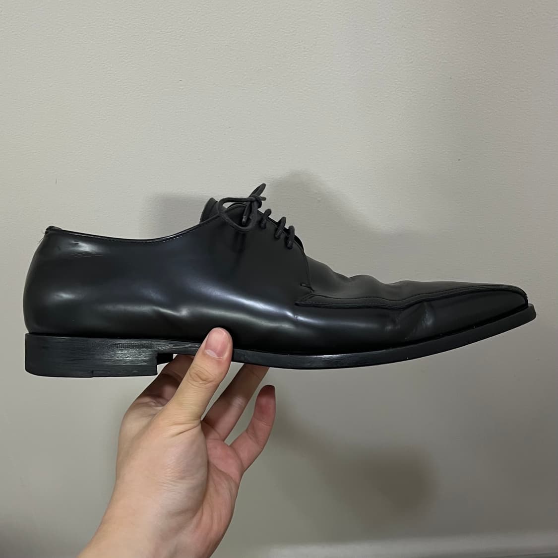 Prada Square Toe Derby Shoes 상품이미지4
