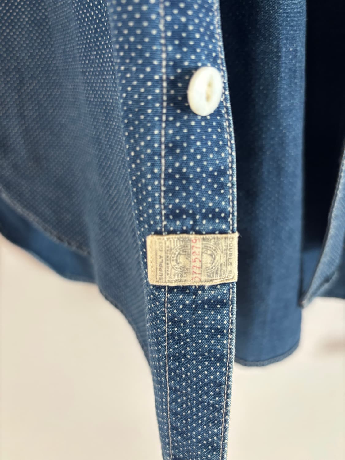 [S] RRL 폴카 도트 워크셔츠 인디고 상품이미지5