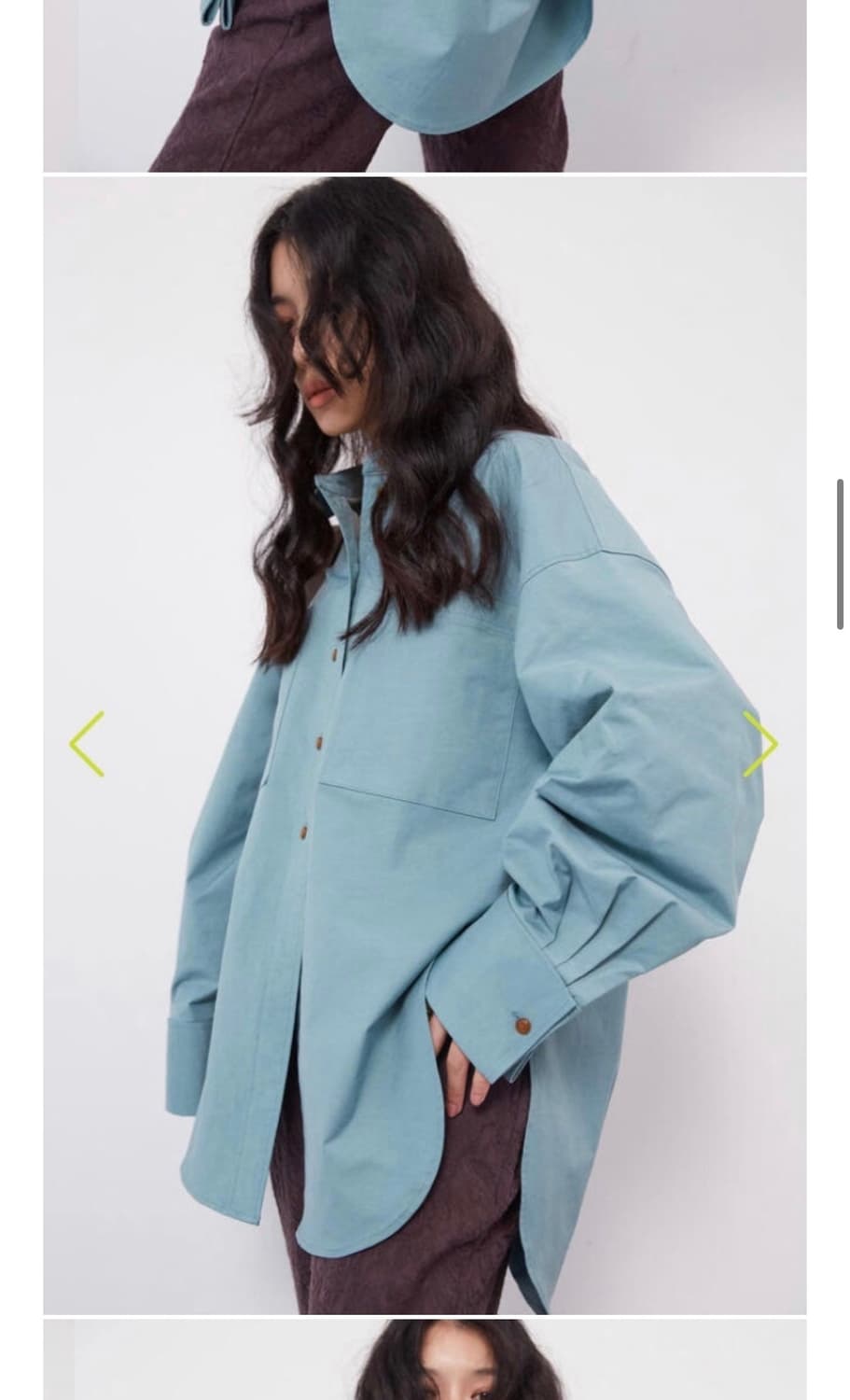 에토스 빅포켓 셔츠 옥색 상품이미지2