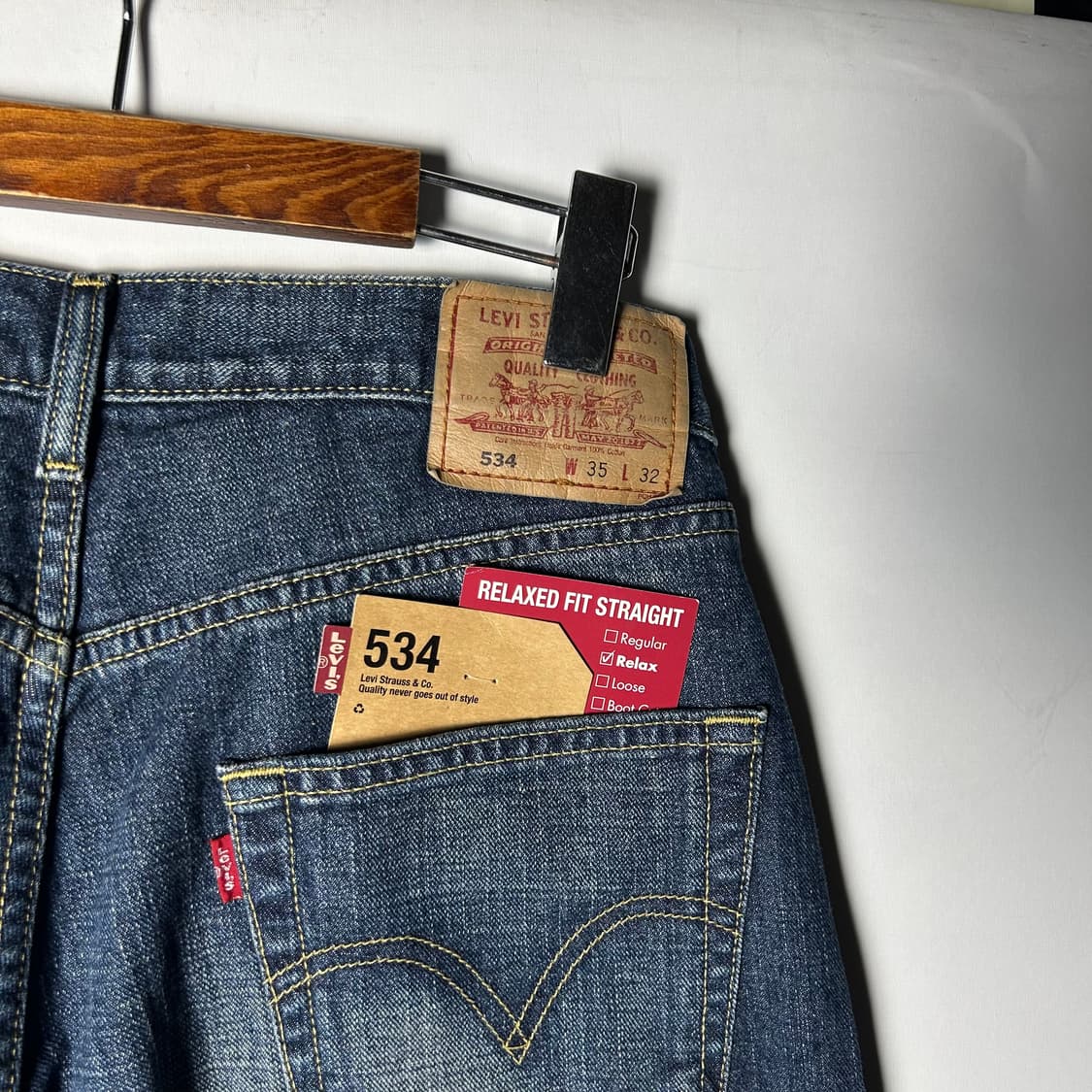 [Levi's] 리바이스 534 레드탭 릴렉스드핏 데님팬츠 (새상품) 상품이미지5