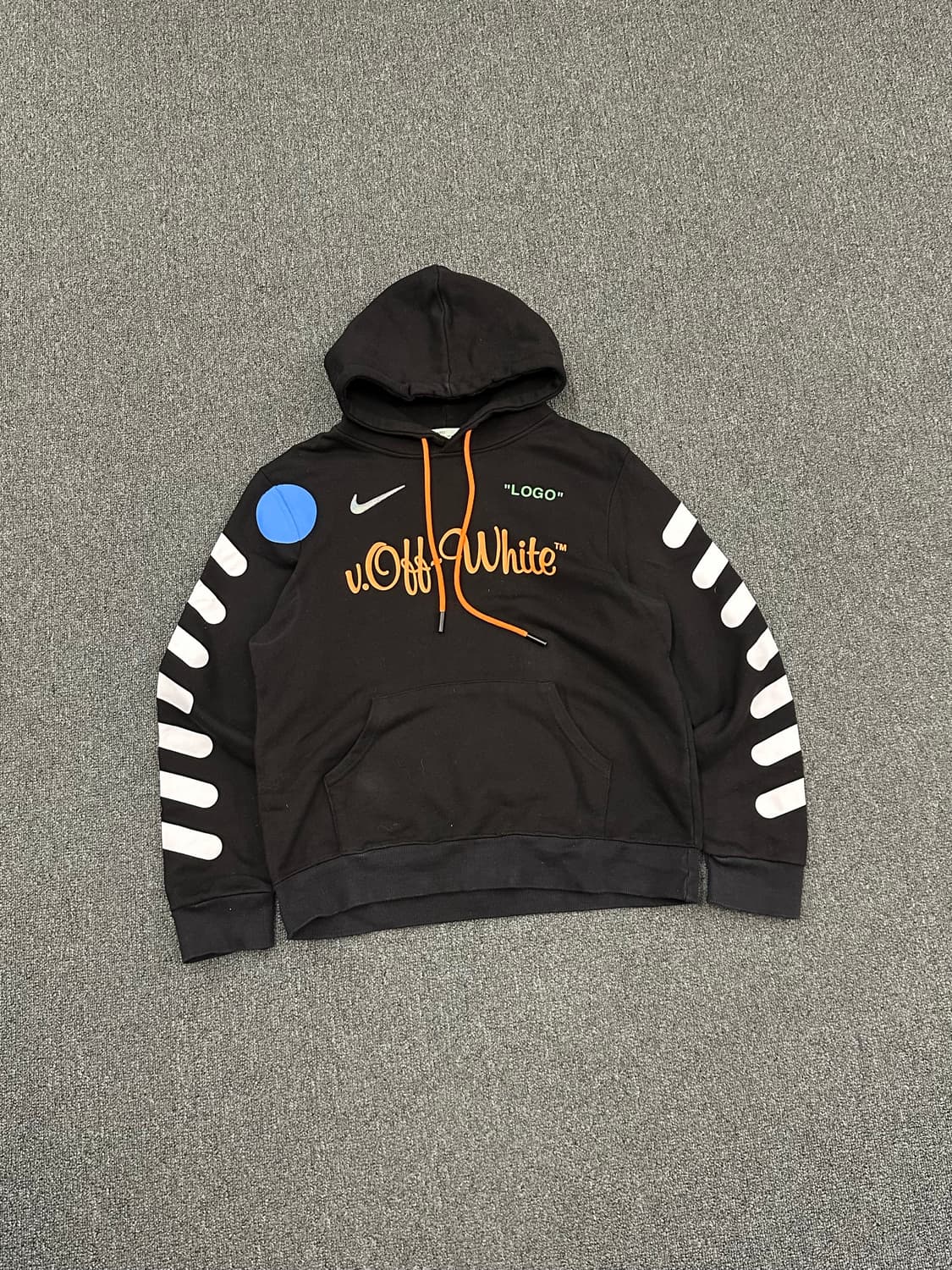 L)오프화이트x나이키 빈티지 풋볼 후디 상품이미지3