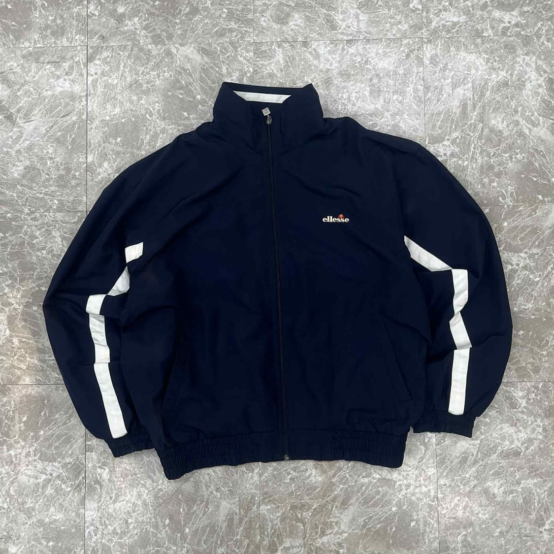 ellesse 엘레쎄 네이비&화이트 올드스쿨 아방핏 윈드브레이커 자켓 바 상품이미지2