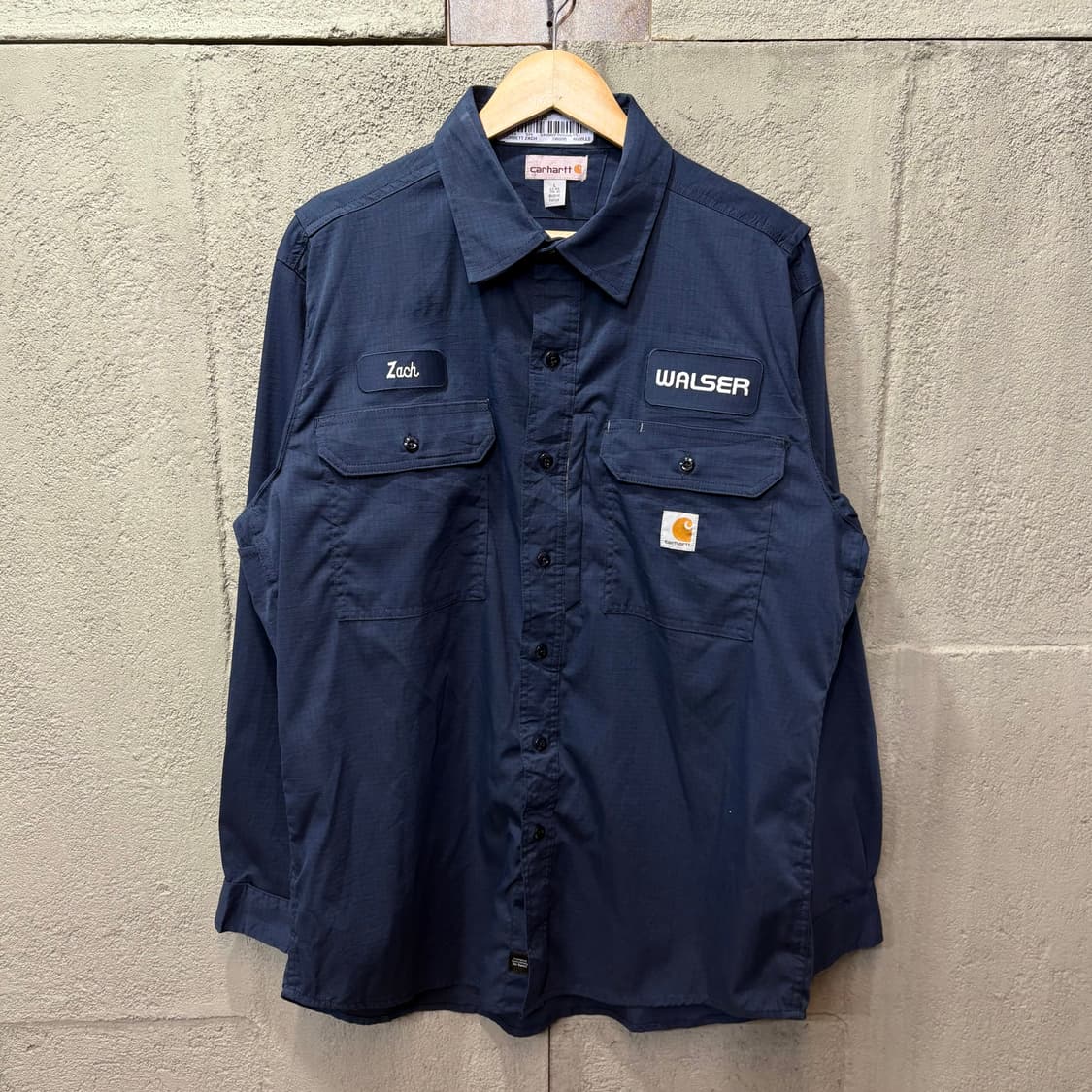 (L) 칼하트 패치 디테일 투 포켓 워크 셔츠 상품이미지1