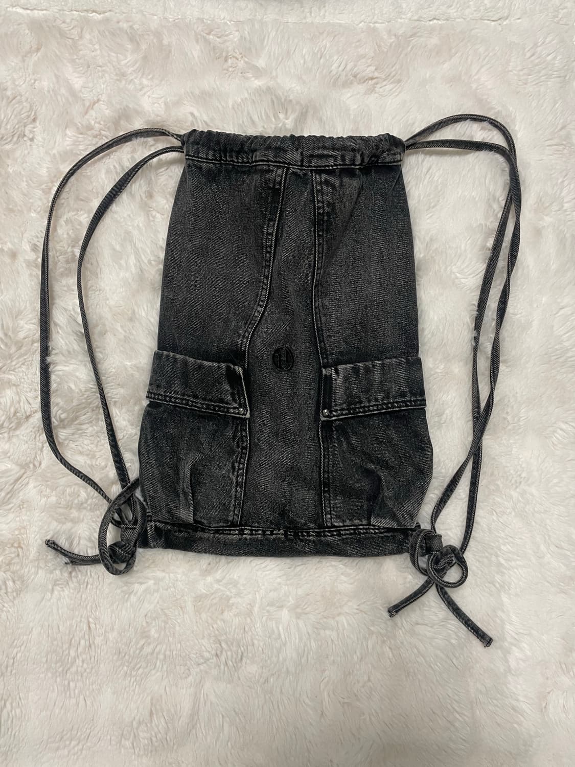 빈티지 데님 스트링백 (양면) 상품이미지2