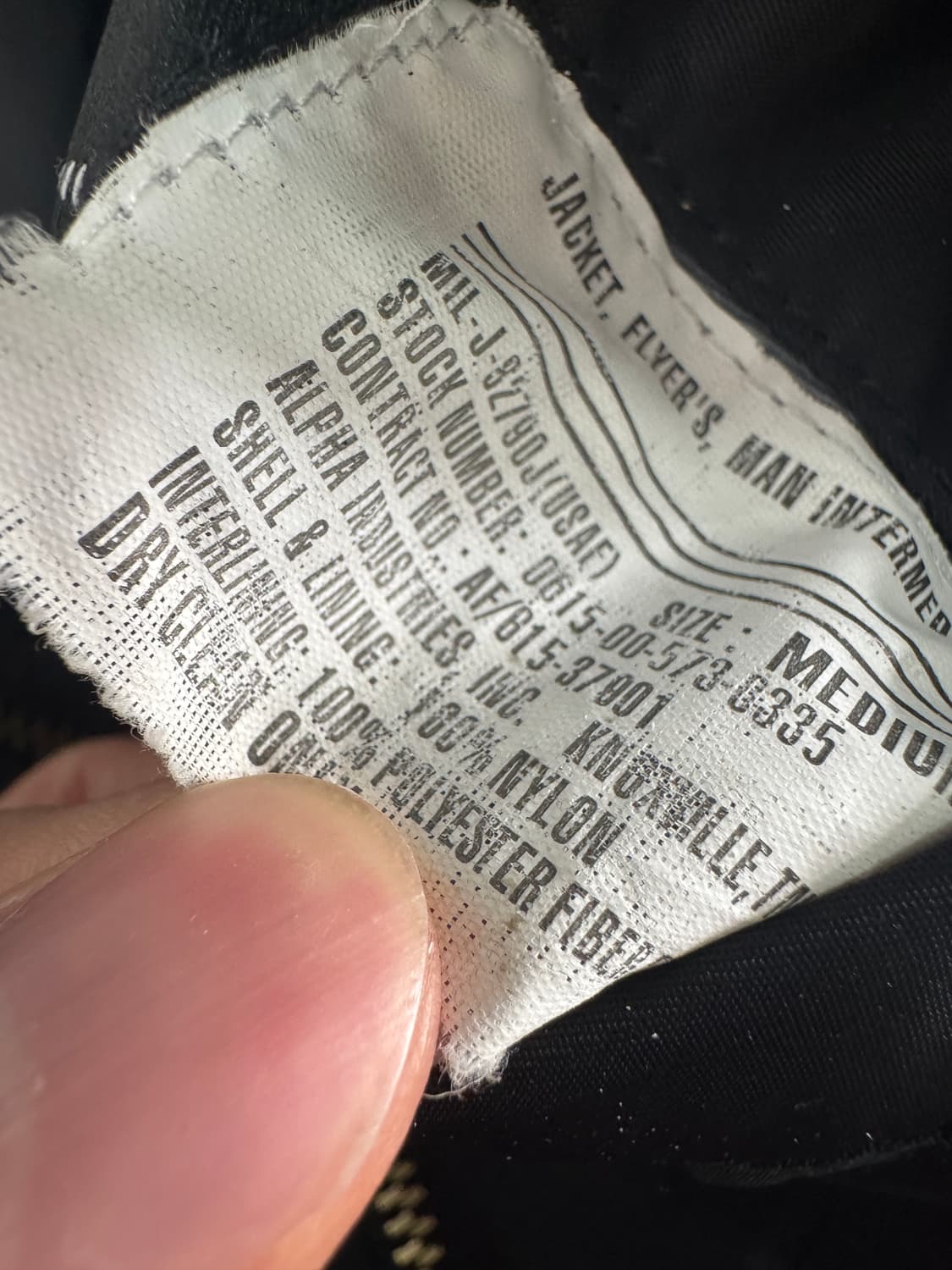 알파인더스트리 블랙 크롭 ma1 봄버 자켓 상품이미지5