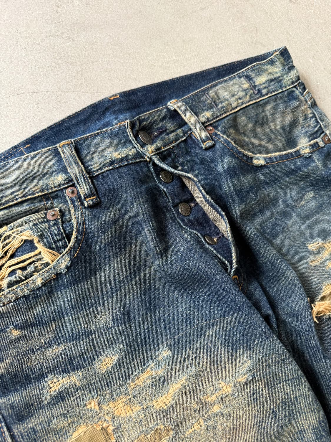Denim and Supply Distressed Denim Pants 상품이미지4
